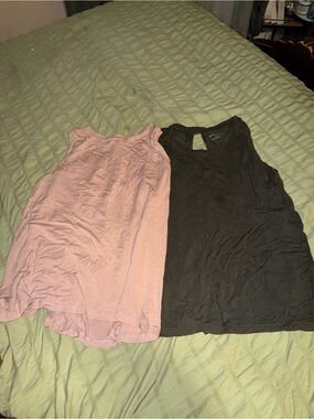 Target Women's Muscle Tank Tops - Light Pink & Black
